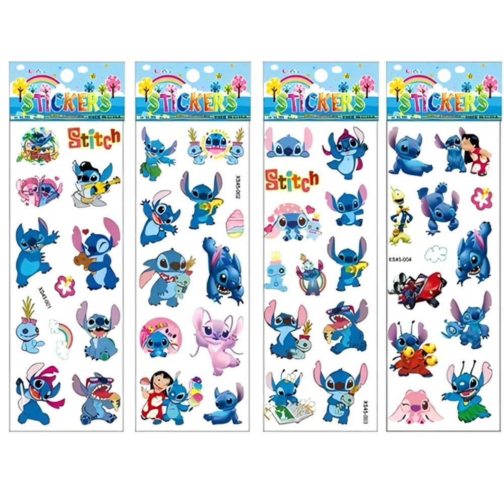 Autocollants bulle point de dessin animé Disney pour enfants, 12 pièces, autocollants gonflés 3D en 