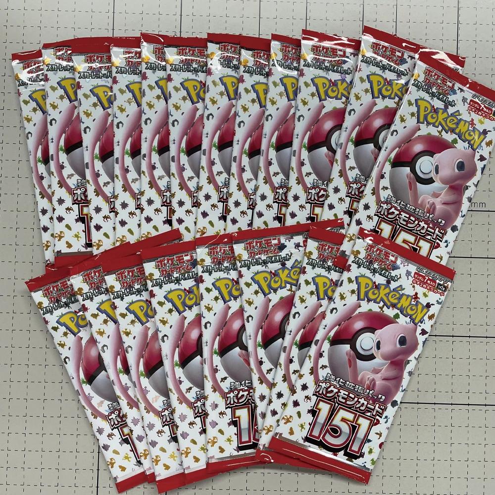Nouveau 140 pièces/boîte Anime Pokemon japon Version TCG Violet écarlate 151 classiques Expansion Bo