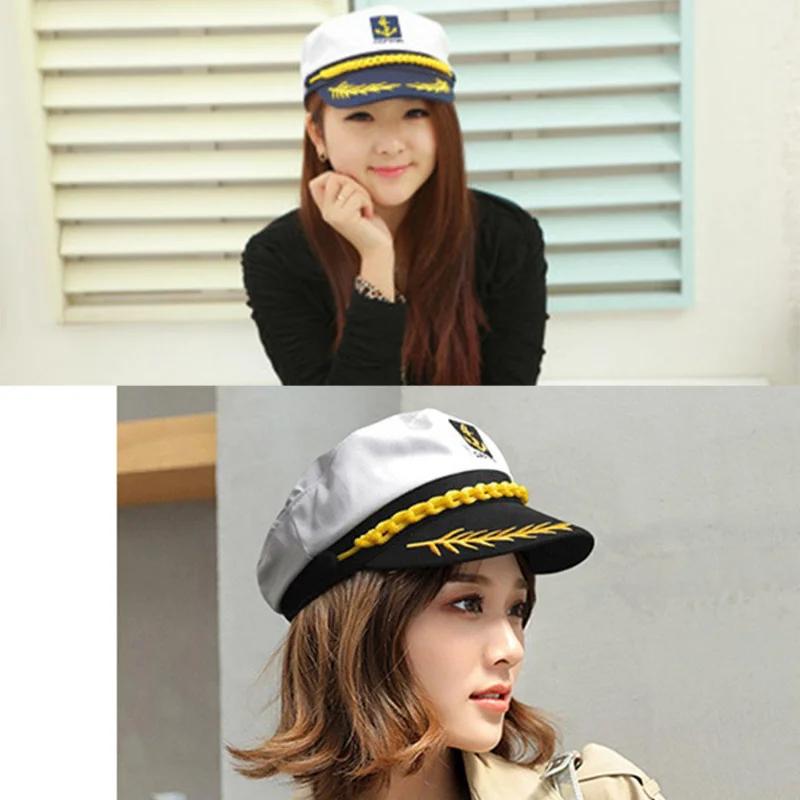 Chapeau de capitaine de yacht pour adulte, réglable, pour hommes et femmes, idéal pour les fêtes, le