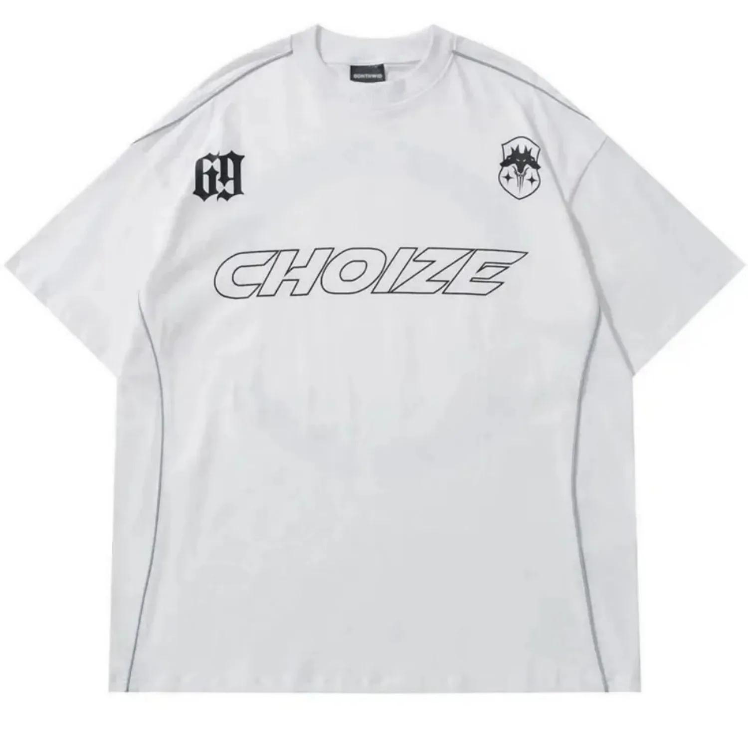 T-shirt col rond pour hommes, respirant et confortable, avec lettres imprimées, haut de photographie