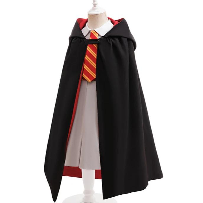 Costume de sorcière pour enfants, robe de sorcière inspirée de Hogwarts, tenue de cosplay pour fille