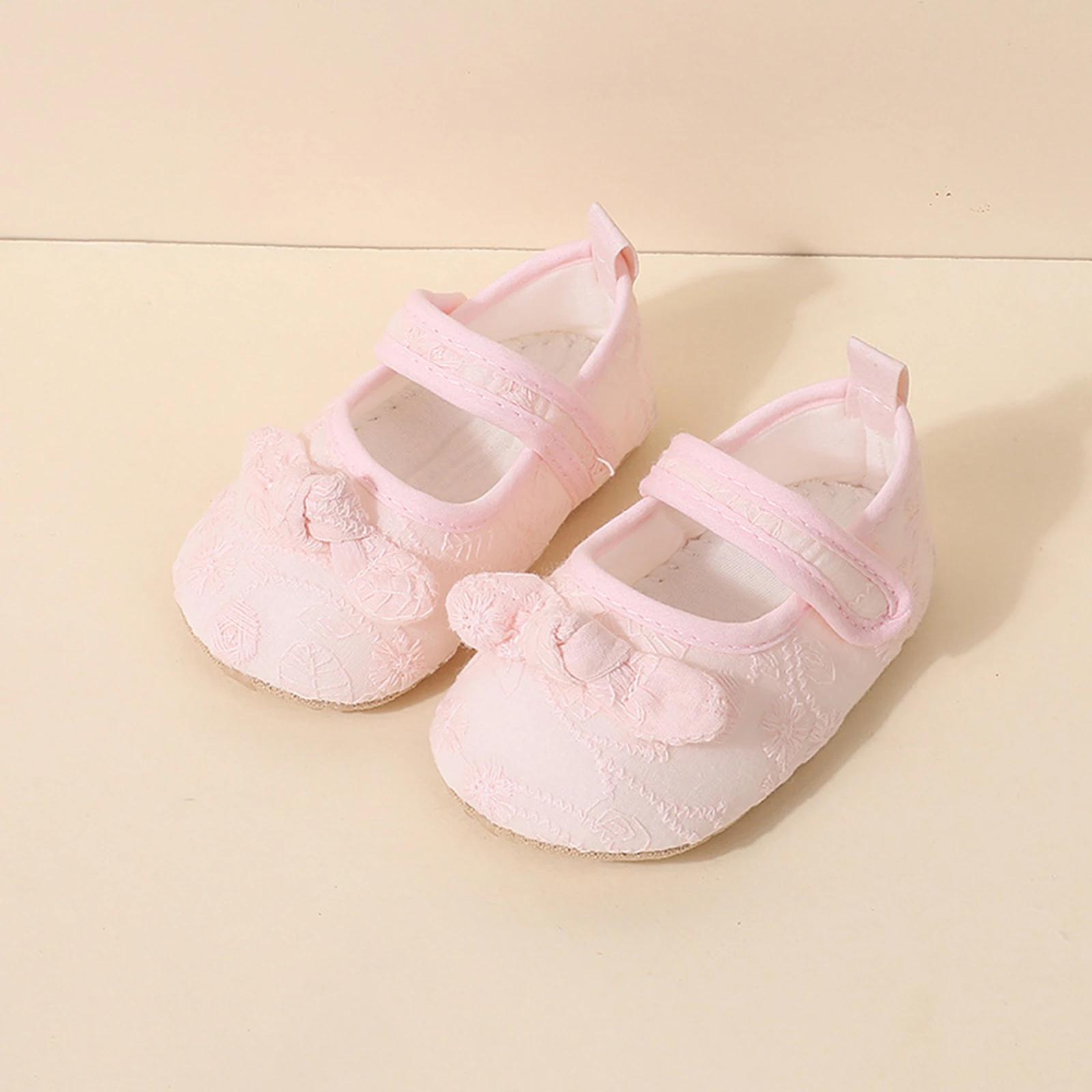 Chaussures bébé fille antidérapantes dentelle - Premiers pas souples printemps automne - Chaussures princesse
