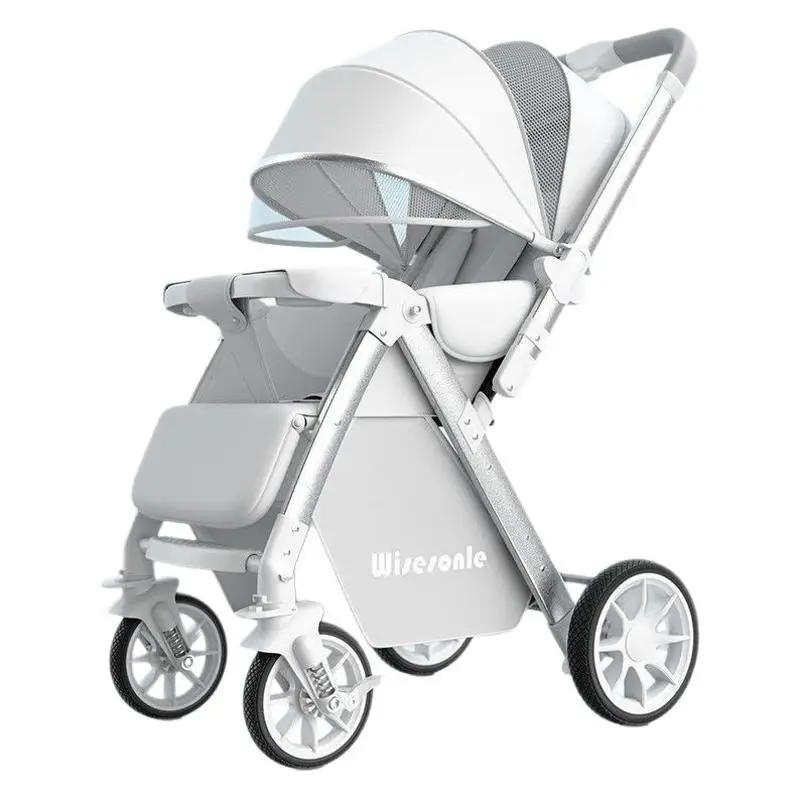 Poussette légère réversible 2 en 1 avec siège convertible haut de gamme et design compact pliable po