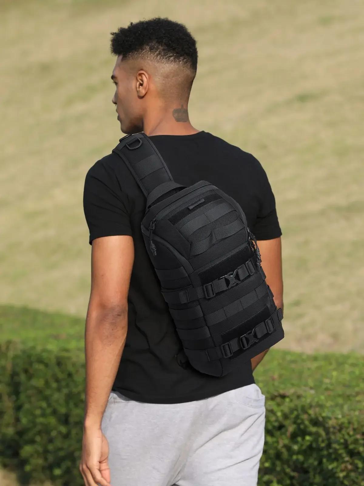 OZUKO-Sac à bandoulière pour vélo, camping, équitation, voyage, randonnée en plein air