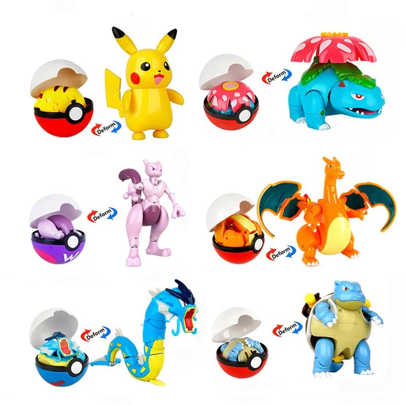 Haute qualité Pokemon balle déformation jouet Pikachu Mewtwo Gyarados poche monstre Pokeball Pokemon