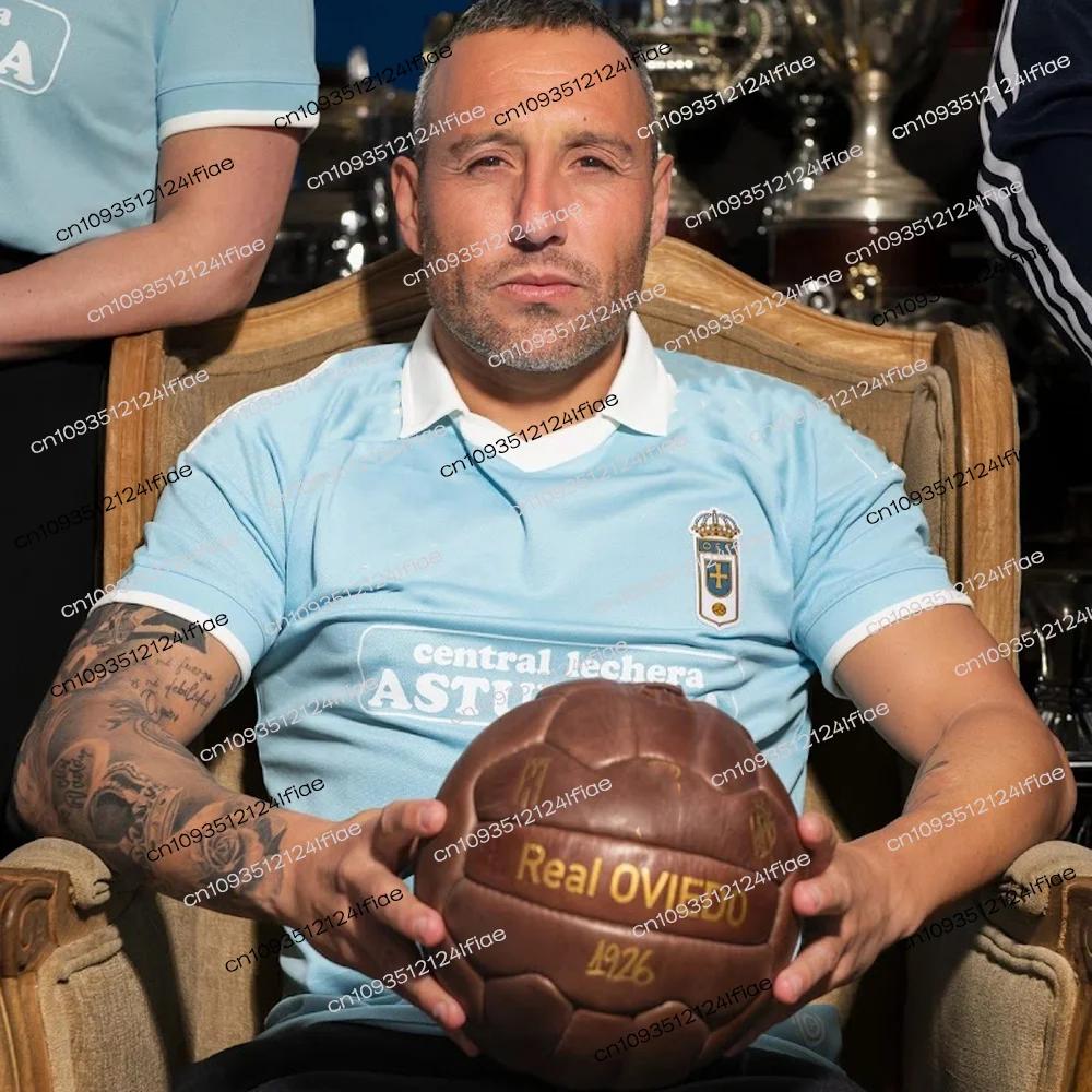 Nouvelle Arrivée 2026 Maillot de Football Royal Oviedo 100ème Anniversaire, T-shirt de Sport Homme à