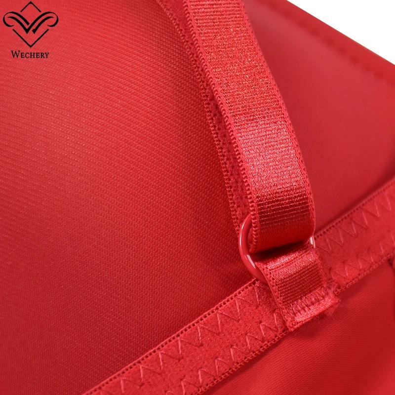 Wechery Red Top Body sculptant pour femme, effet rehausseur de fesses, en dentelle, entrejambe ouver