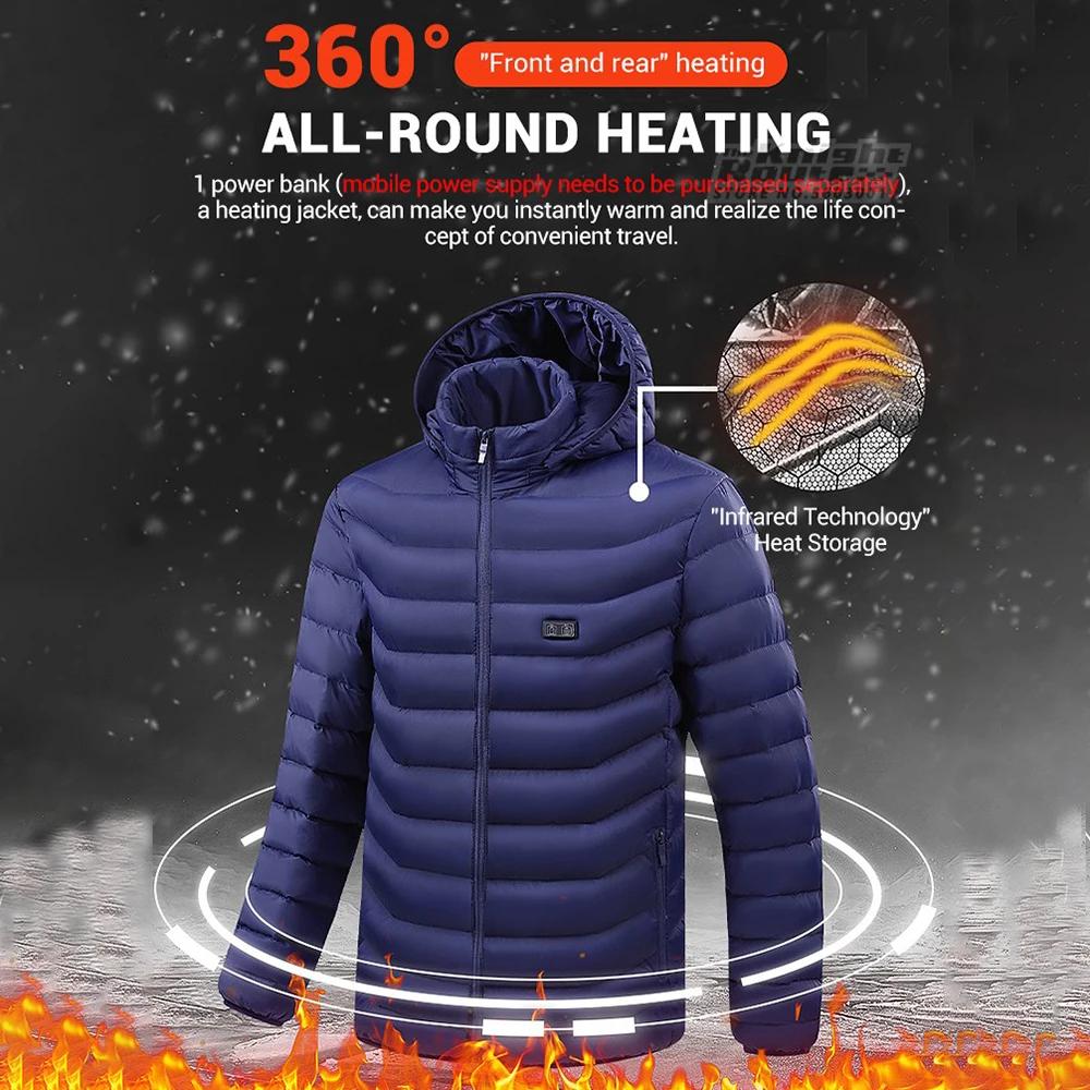 21 zones veste chauffante hiver hommes femmes veste de moto USB veste chauffante électrique gilet ch