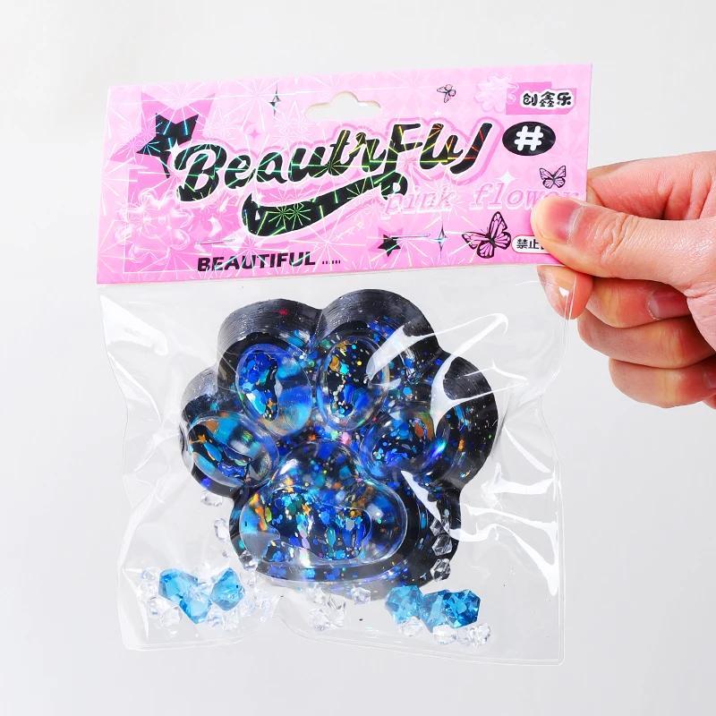Taba Squishy chat patte presser jouets Kawaii collant Squishies Fidget jouets pour fête d'anniversai