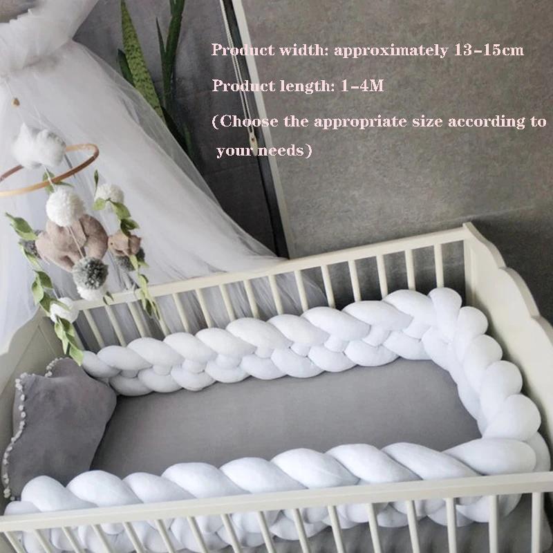 Élargir bébé pare-chocs lit tresse noeud oreiller coussin pare-chocs pour bébé berceau protecteur li