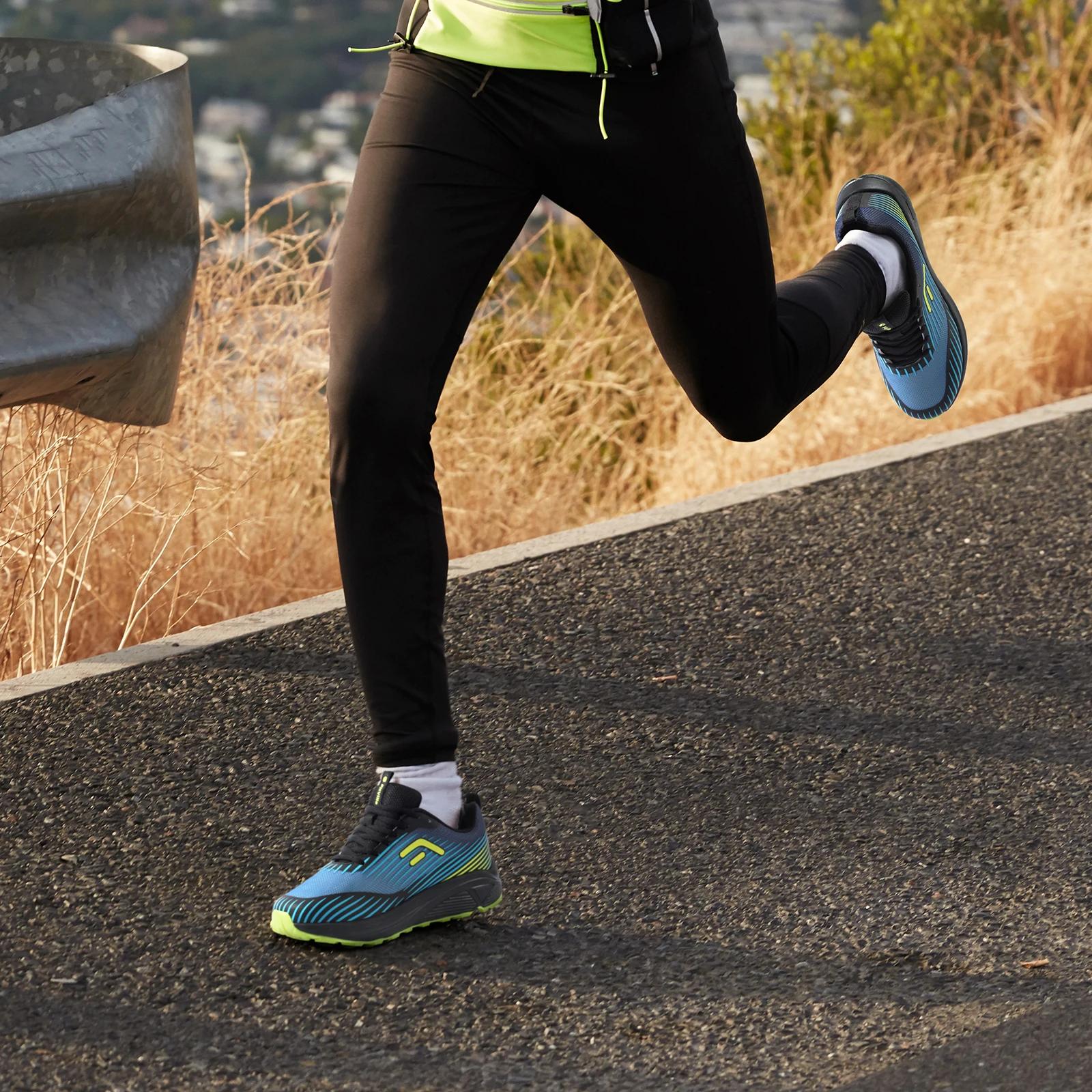 Fitville Trail – chaussures de sport respirantes et larges pour hommes, baskets de course à pied ave