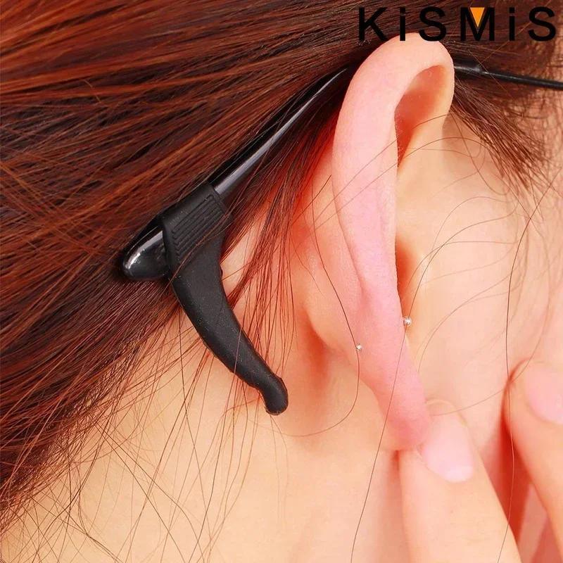5 paires de crochets d'oreille pour lunettes en Silicone, support antidérapant pour pointes de branc