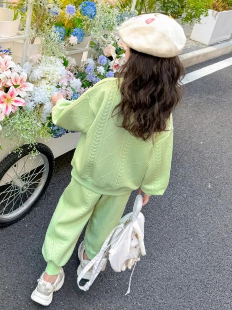 Ensemble à capuche à fleurs pour enfants, haut et pantalon, sweat-shirt 2 pièces, tenue décontractée