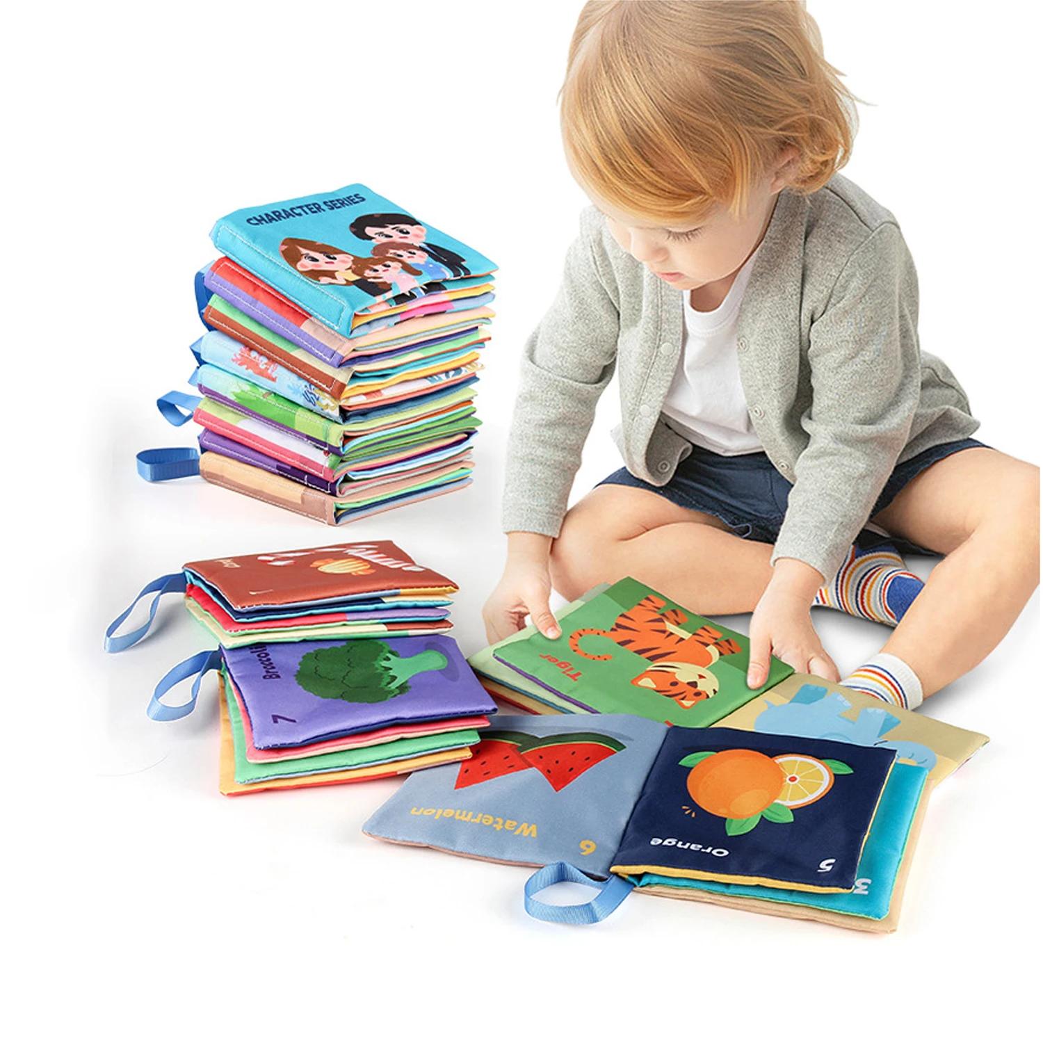 Jouets de Nettoyage Montessori pour Bébé, Drapeau Tactile 3D, Grands Abonnés, Livre Sensoriel, Appre