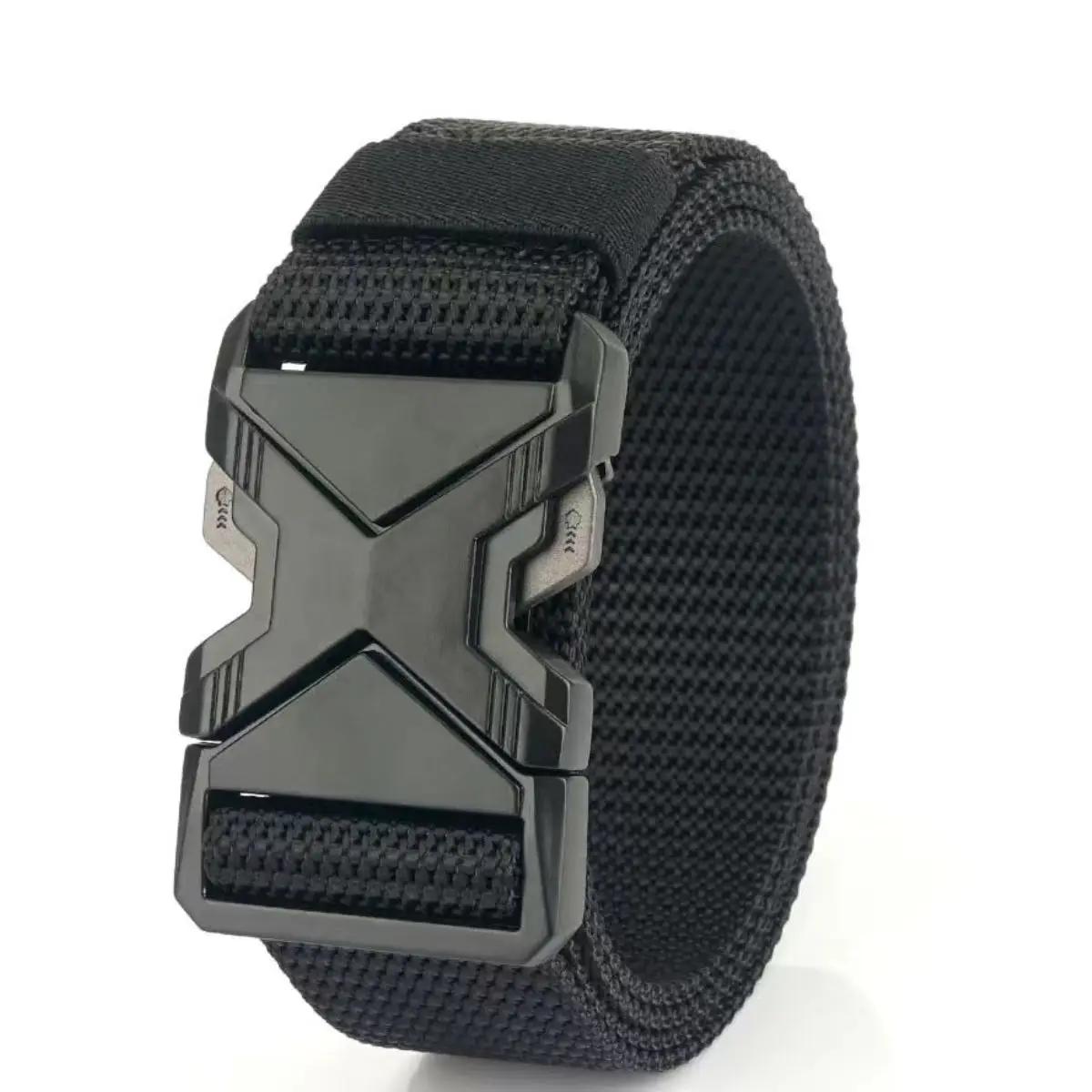 Ceinture tactique à boucle en plastique pour hommes, oreilles rouges, ventilateur militaire multifon
