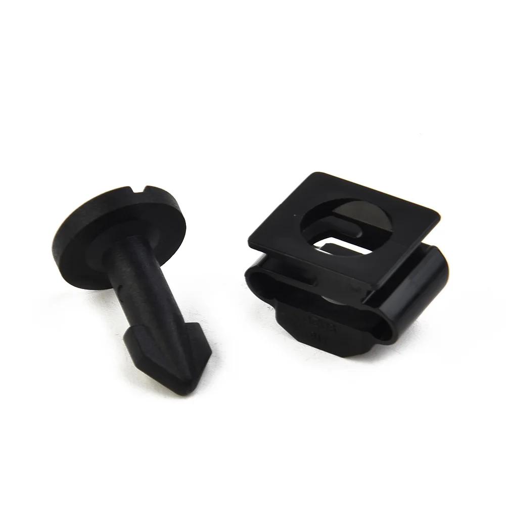 Couvercle de moteur en plastique pour Honda, 2 pièces, Kit d'œillets de maintien, Clips pour capot
