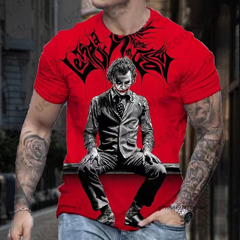Nouveau T-shirt Classique 2026 pour Homme, Motif Joker DC Comics Imprimé 3D, Manches Courtes d'Été, 