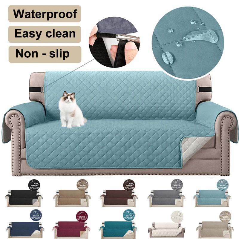 Housse de canapé imperméable pour salon, antidérapante, facile à nettoyer, tapis de canapé, véritabl