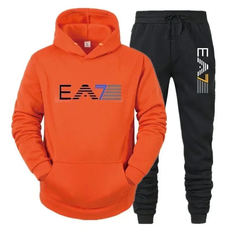 Ensemble de vêtements de sport pour hommes, ensemble deux pièces + pantalon à la mode et décontracté