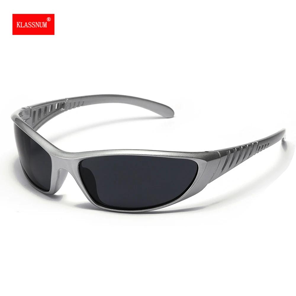 Y2K argent lunettes de soleil couleur évidé futur sens de la technologie filles chaudes Net rouge lu