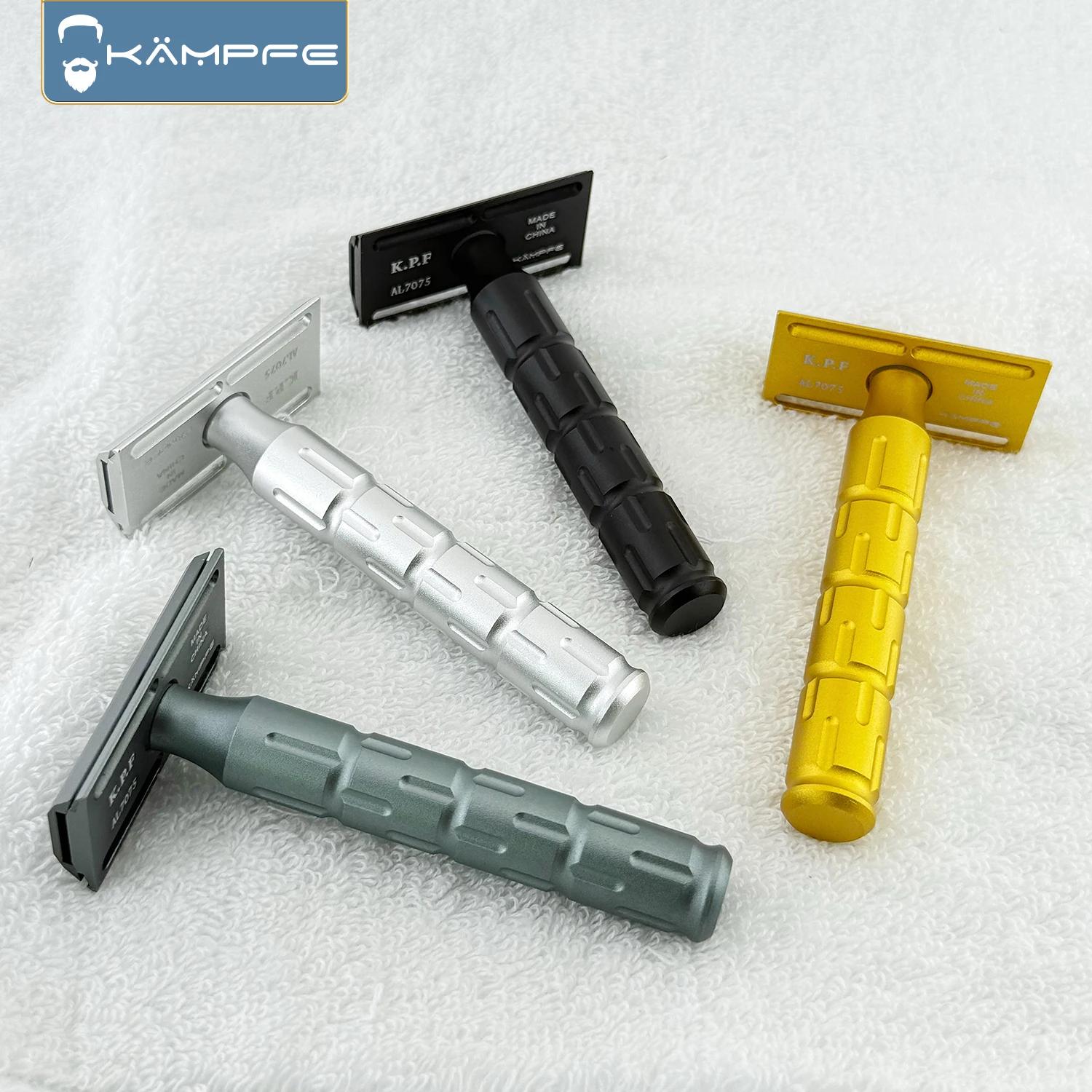 Rasoir de sécurité à double tranchant en aluminium AL7075 de haute qualité, usiné CNC par KAMPFE, ca