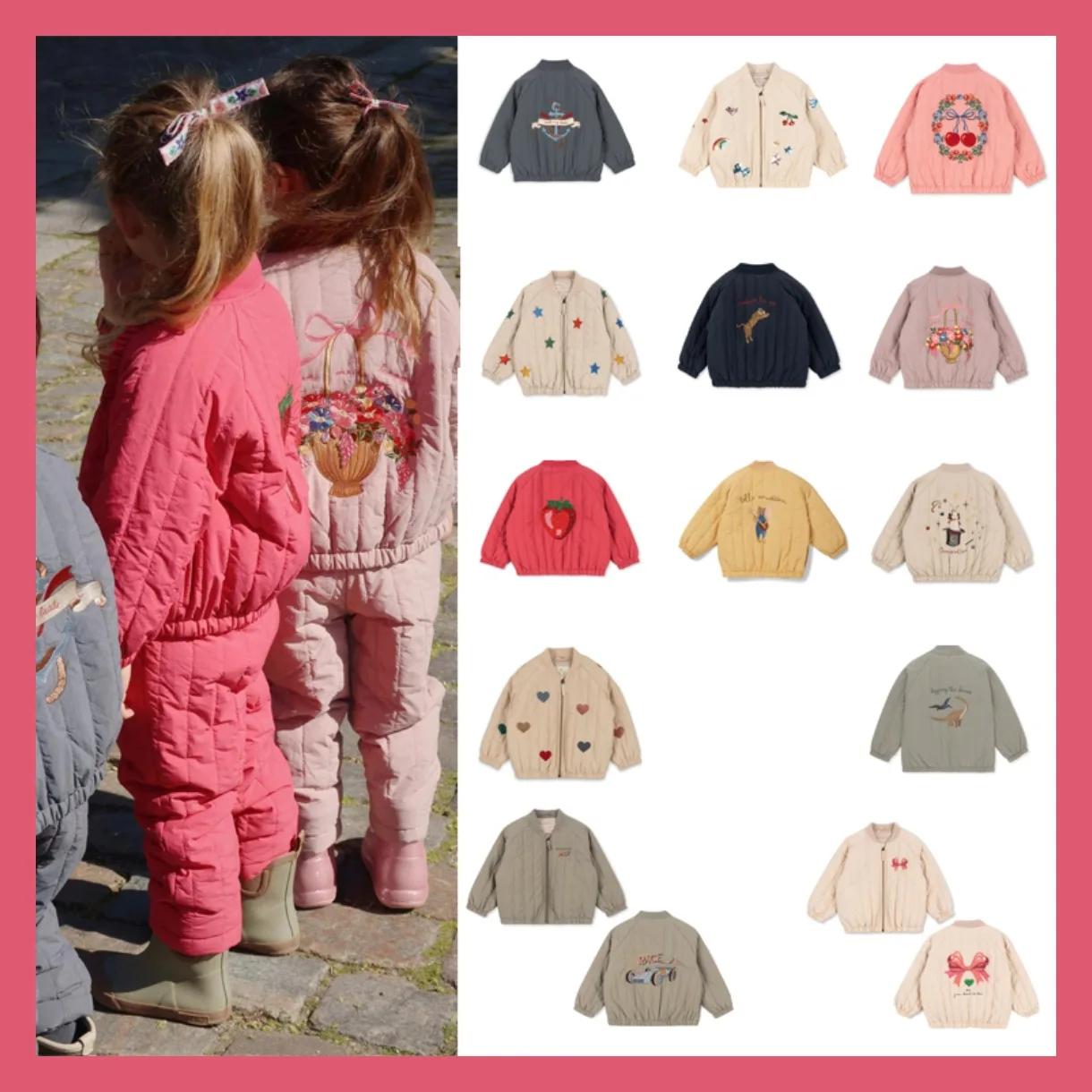 Vestes en coton pour bébés filles Hiver 2026 KS, Manteaux en laine d'agneau, Vestes pour enfants, Bl