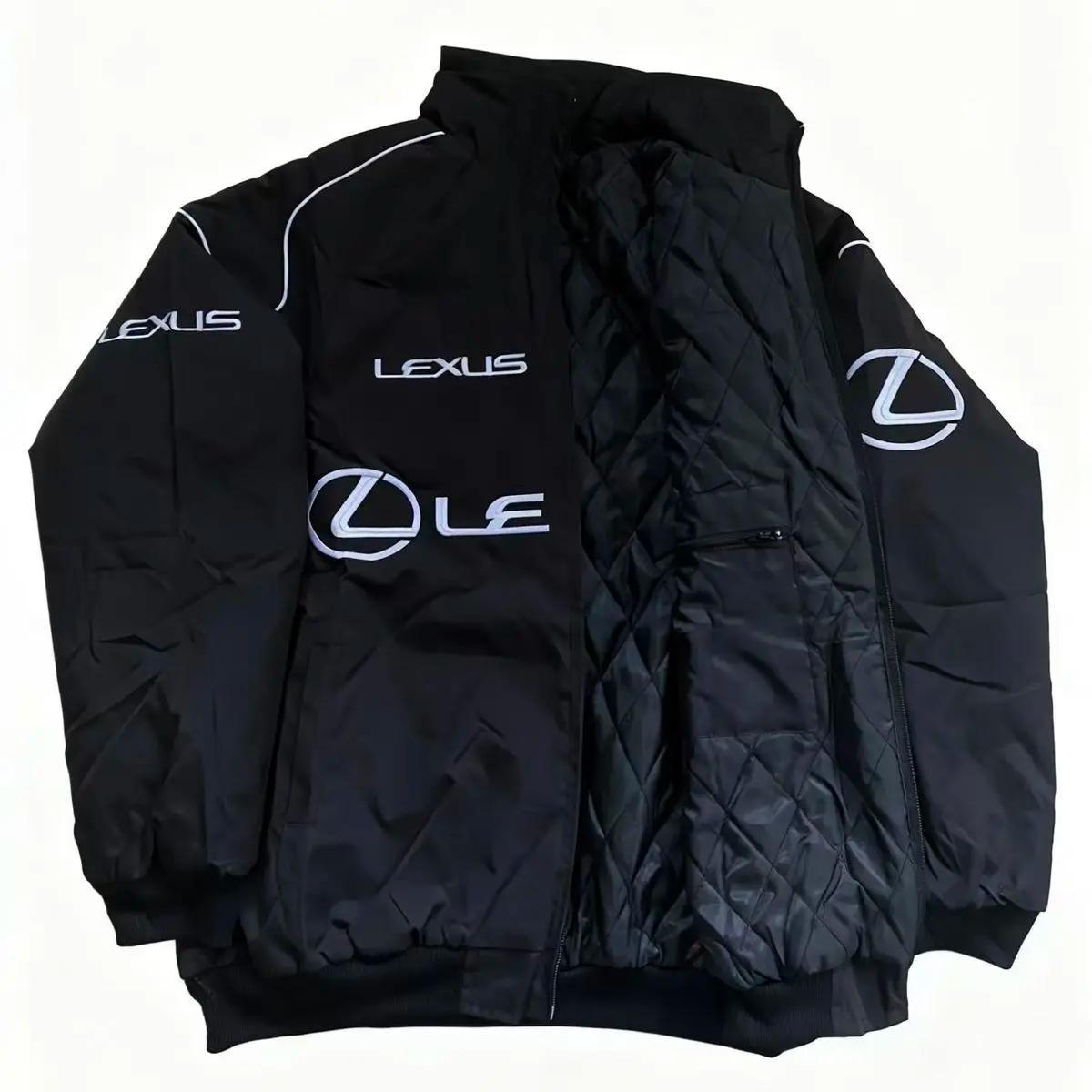 Blouson en coton brodé haut de gamme Lexus pour la course F1 et la moto, veste de moto chaude, vêtem