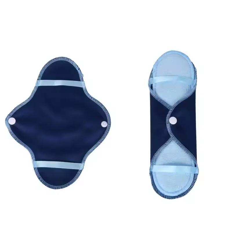 Ensemble de serviettes hygiéniques super absorbantes réutilisables, tampons menstruels doux et lavab