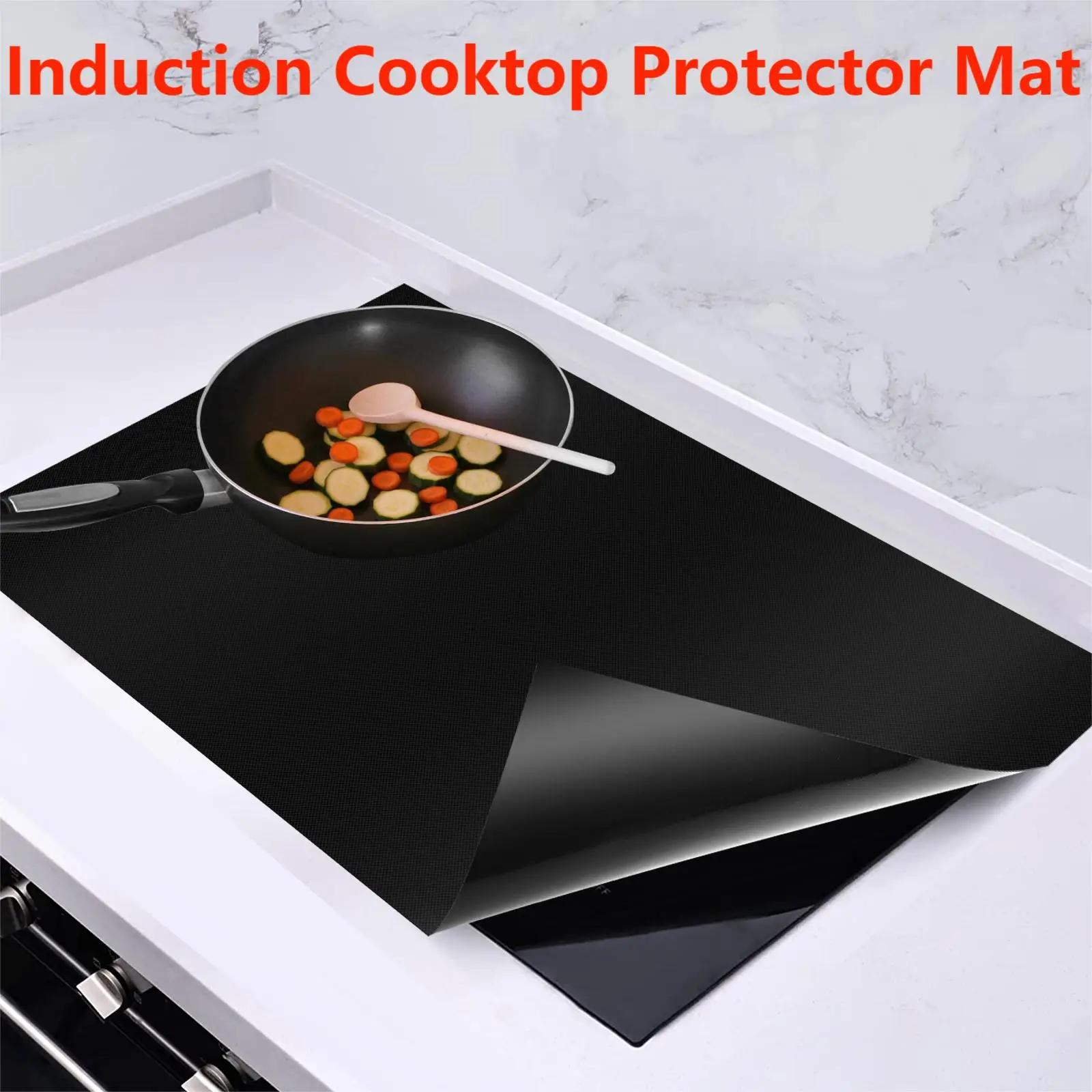 Tapis de protection pour table de cuisson à induction, couvercle en silicone pour cuisinière à induc