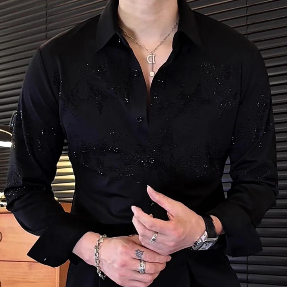 Chemise à fleurs de Style coréen pour hommes, polyvalente, de qualité supérieure, à la mode, imprimé