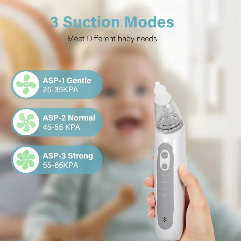 Aspirateur nasal pour bébé, aspirateur nasal électrique pour tout-petit, aspirateur nasal automatiqu