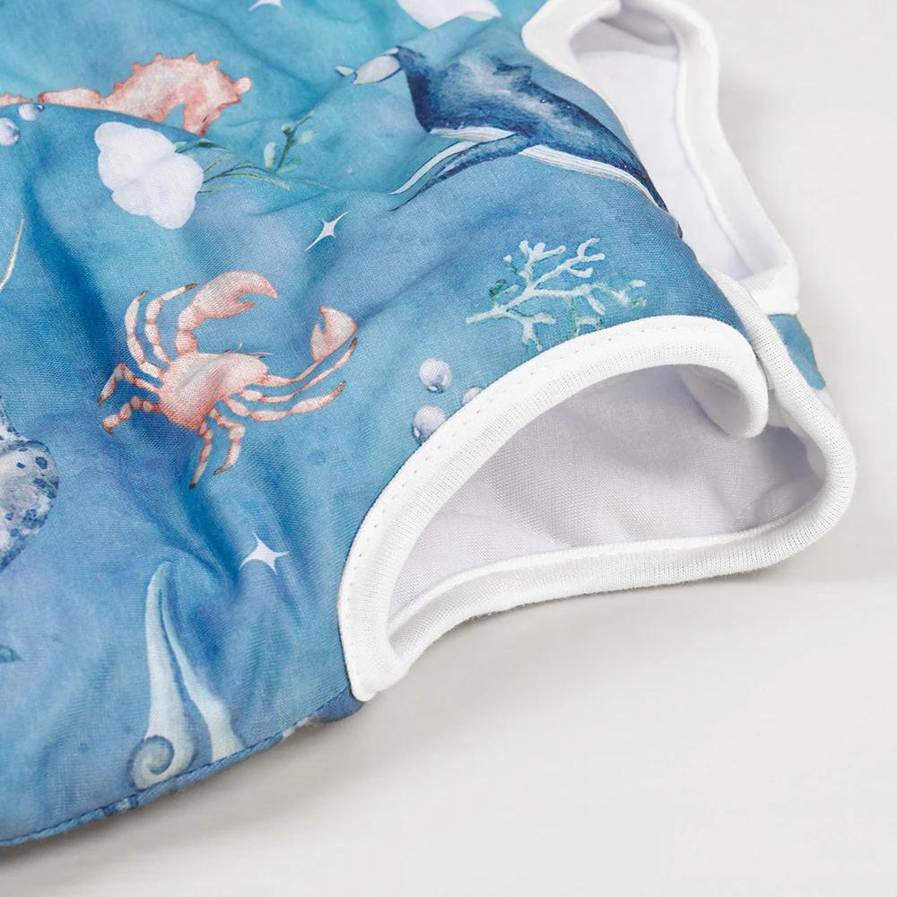 Elinfant 1 Pc bébé sac de couchage polyester Farbic mode imprime S/M/L 3 tailles respirant lavable c