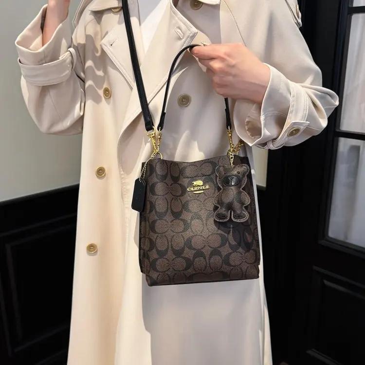 Sac à langer unique rétro vintage pour femme, sac bandoulière de luxe de marque célèbre