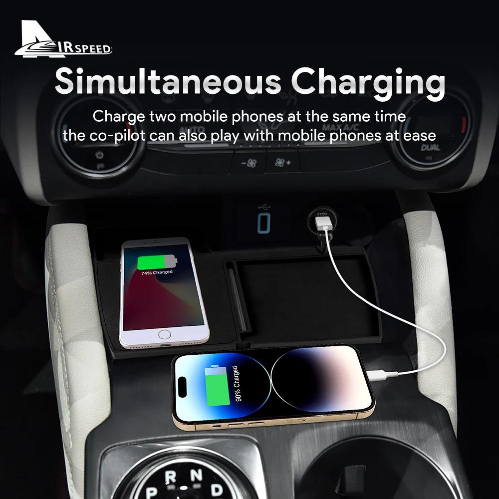 Support de charge rapide sans fil pour voiture, 15W, pour Ford Focus 2019 2020 2021 2022 2023, panne