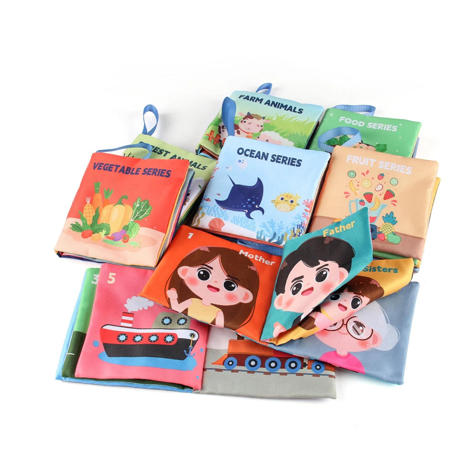 Jouets de Nettoyage Montessori pour Bébé, Drapeau Tactile 3D, Grands Abonnés, Livre Sensoriel, Appre