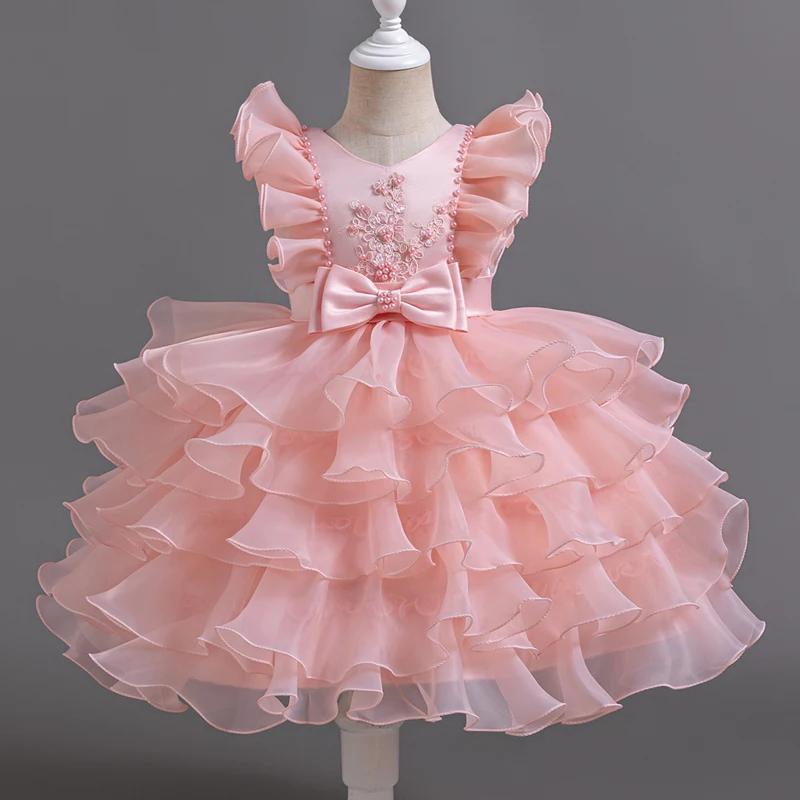 Robe de Bal Élégante Rose à Paillettes pour Bébé Fille de 3 à 10 Ans, Boutique, ixd'Anniversaire