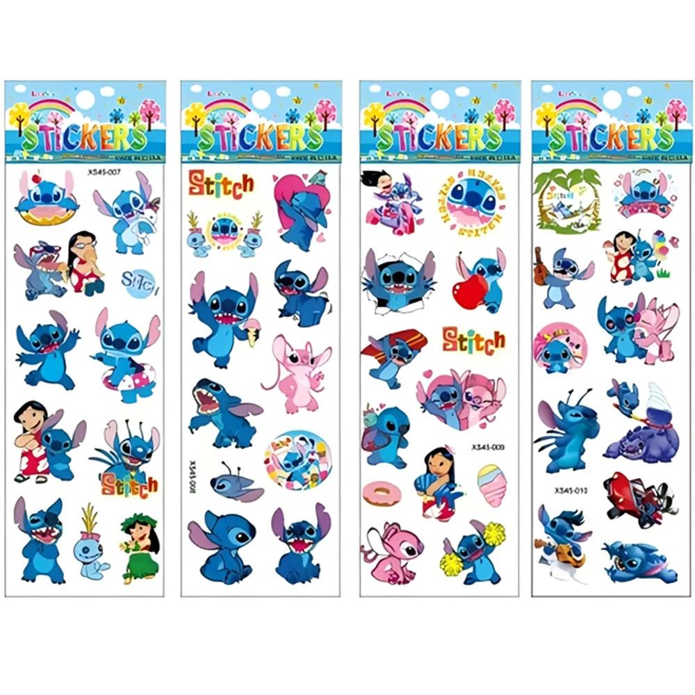 Autocollants bulle point de dessin animé Disney pour enfants, 12 pièces, autocollants gonflés 3D en 