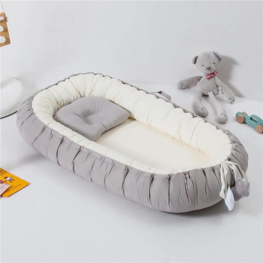 Nid de bébé pour dormir, chaise longue pour nouveau-né, en coton, respirant, réglable, berceau dans 