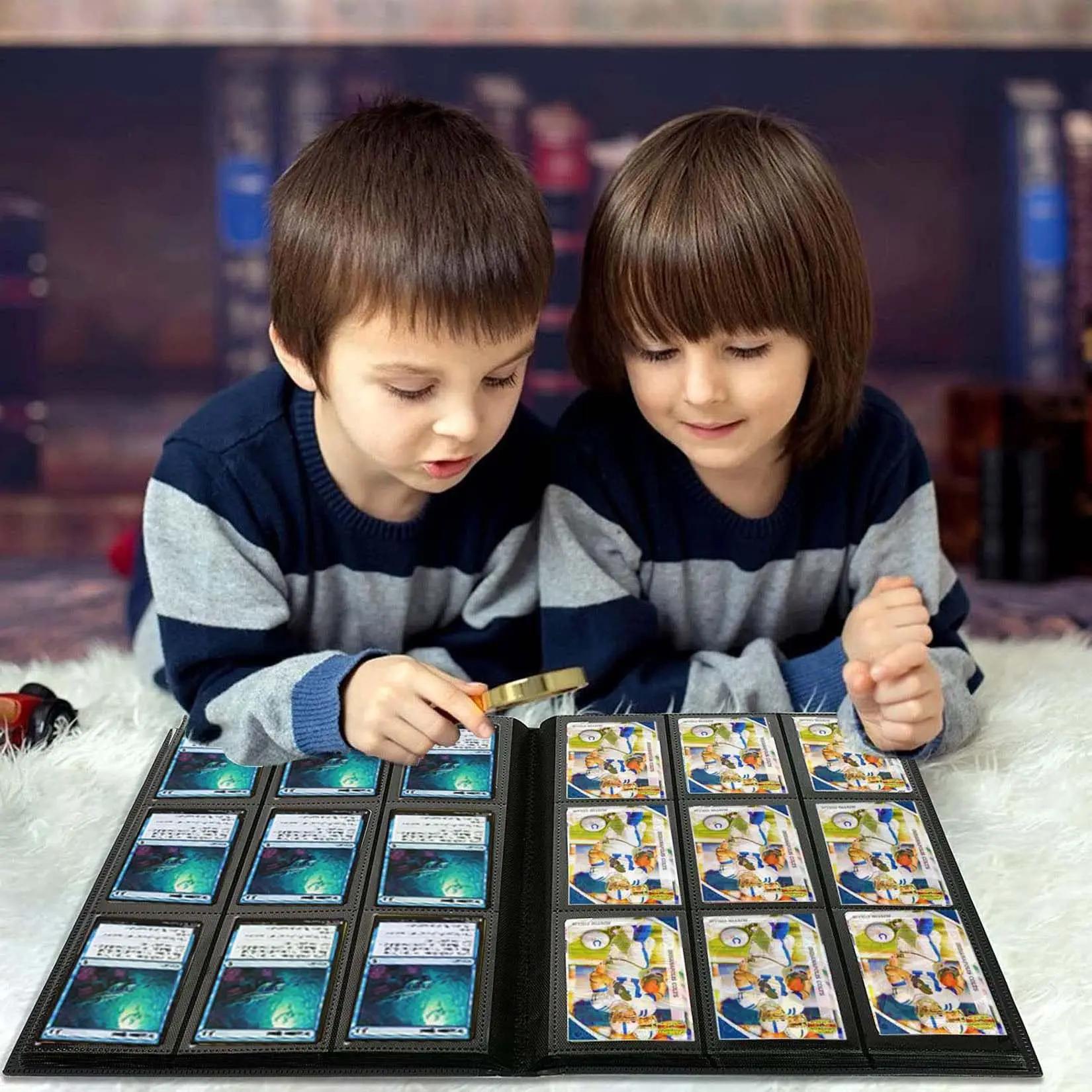 Classeurs de poche pour cartes, capacité 160/360 cartes, pour cartes Pokémon, Yugioh, baseball, foot