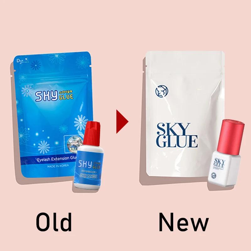 Brins de colle pour faux-cils, 10 bouteilles, fournitures d'extension coréennes, noir, rouge, bleu, 