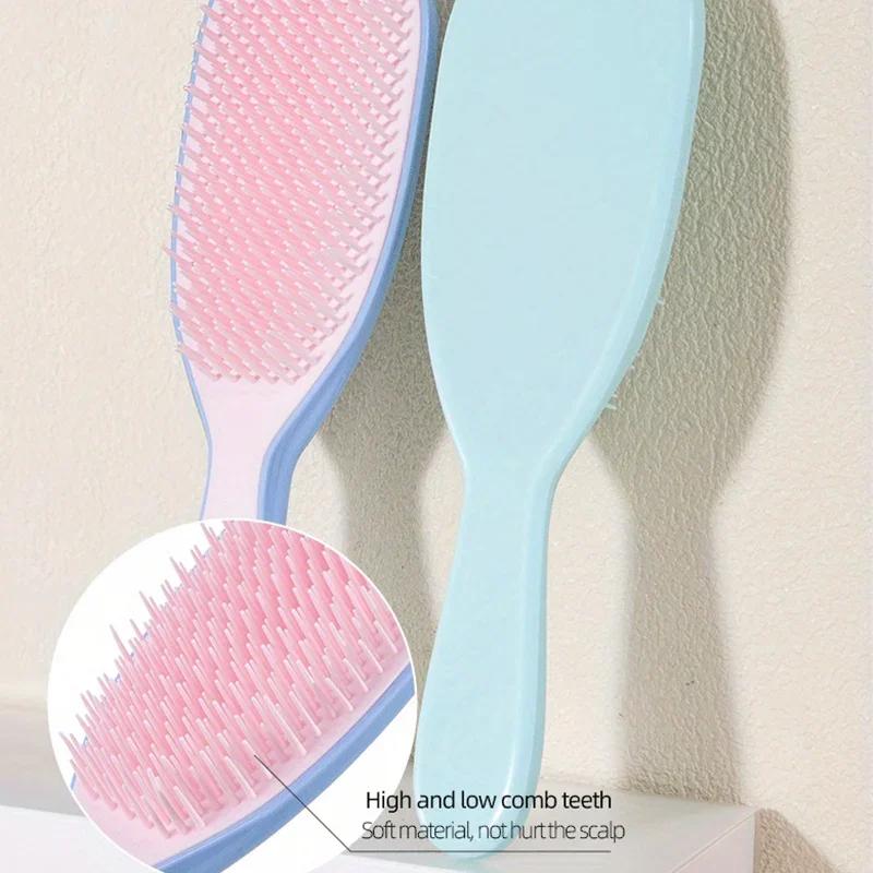 Peigne démêlant antistatique doux pour Massage du cuir chevelu, brosse à cheveux non nouée, Anti-fri