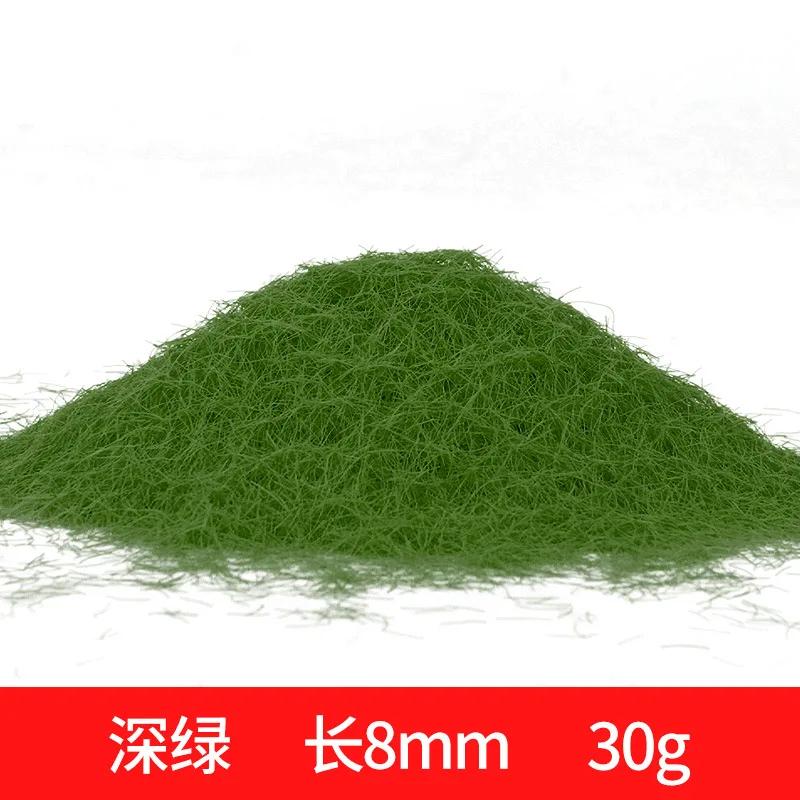 Poudre d'herbe statique 3-8mm, matériaux de flocage de pelouse, bricolage, Train ferroviaire, paysag