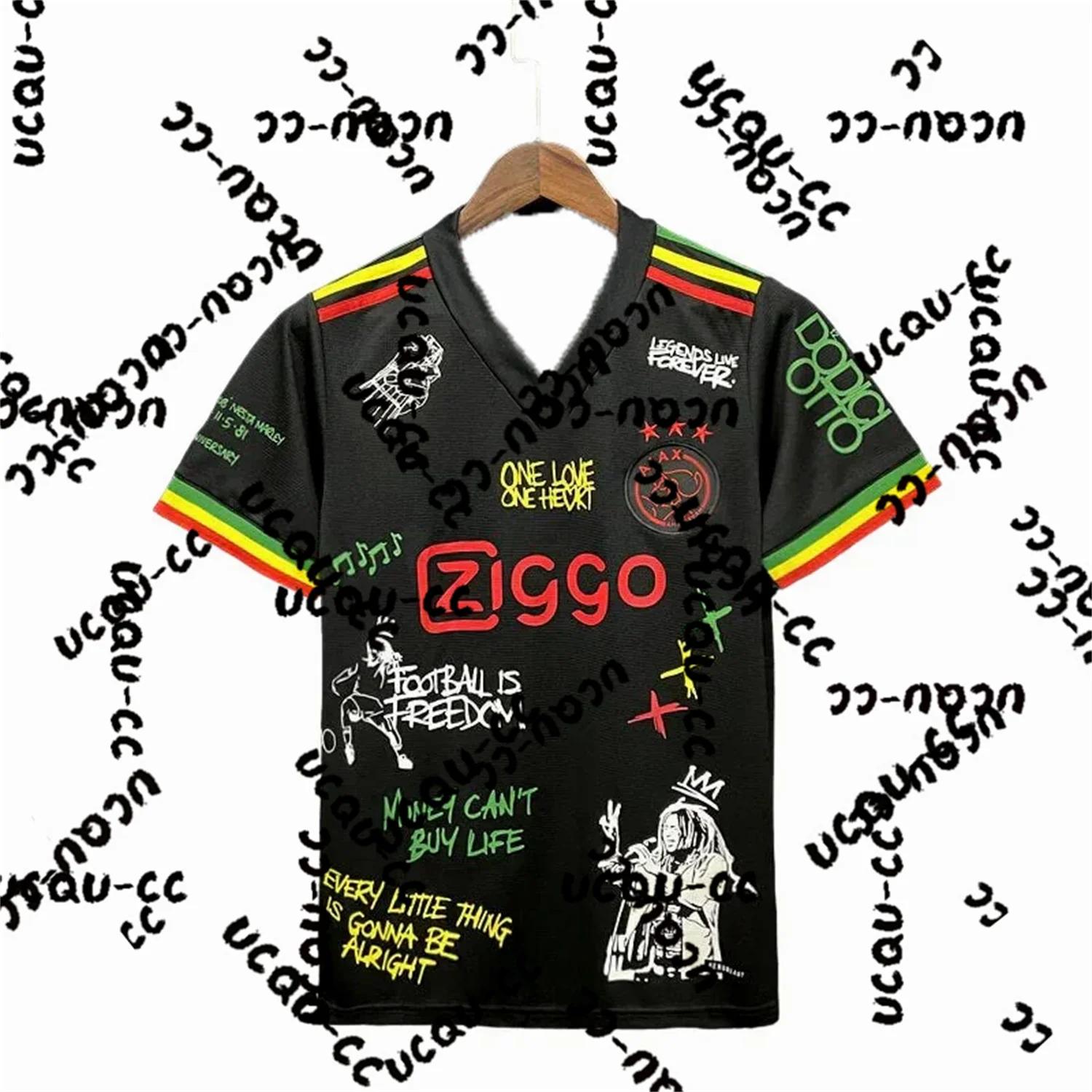Maillot de football pour homme Ajax 2026, T-shirt de football, Édition spéciale Bob Marley, Vêtement
