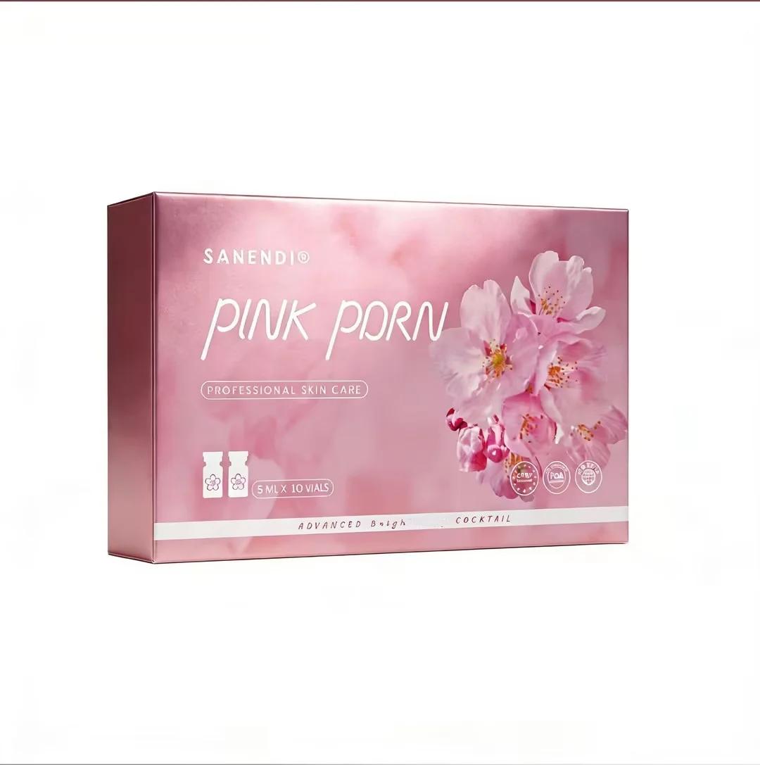 Sérum facial Sanendi PDRN Pink Cocktail ADN de saumon pour Dermapen, éclat du visage, acide hyaluron