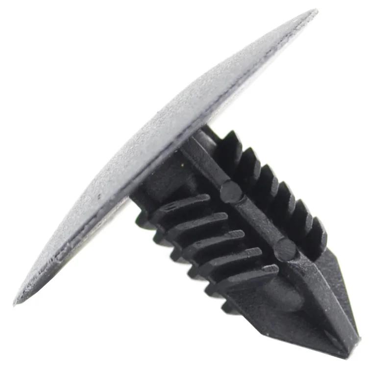 50 pièces 10mm Rivets en plastique attaches porte garde-boue pare-chocs couverture punaise Clips Cli