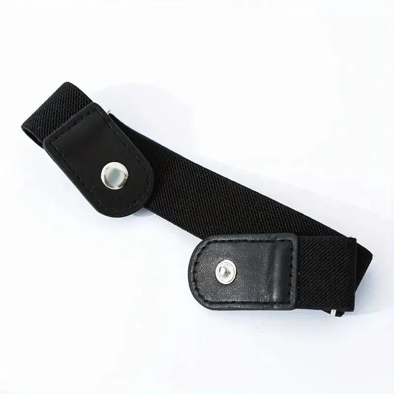 2 pièces/ensemble sans boucle ceinture élastique pour femmes hommes unisexe ceinture extensible pour