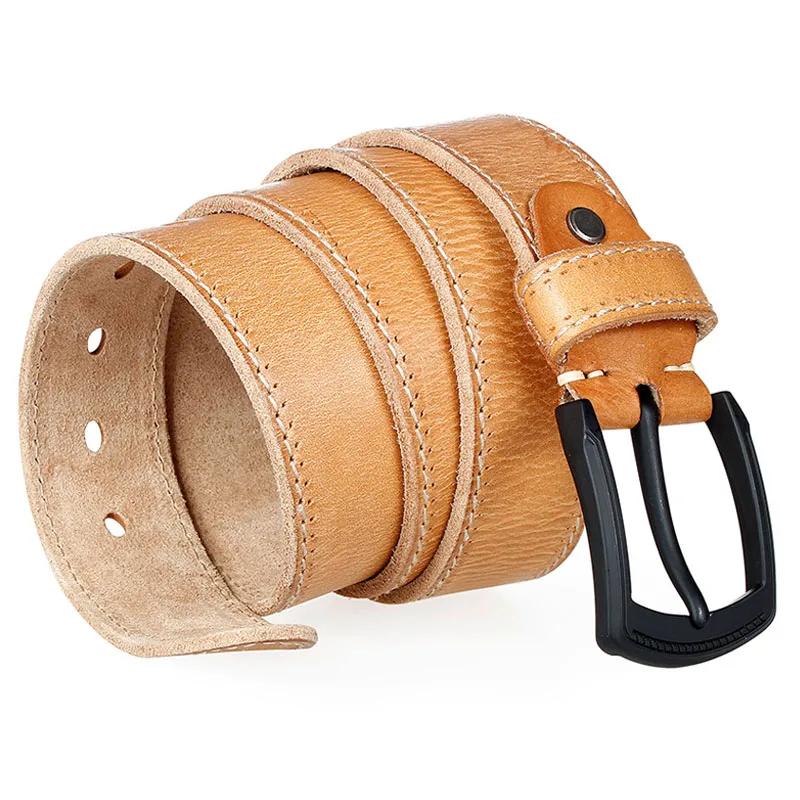 MEDYLA cuir véritable hommes ceinture de haute qualité bracelet de luxe classique Vintage boucle ard