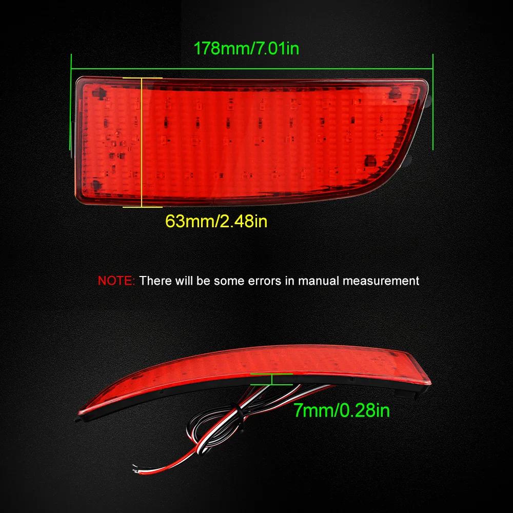 Feux de stop arrière à LED, 2 pièces, lumière de réflecteur de pare-chocs arrière pour Mercedes Benz