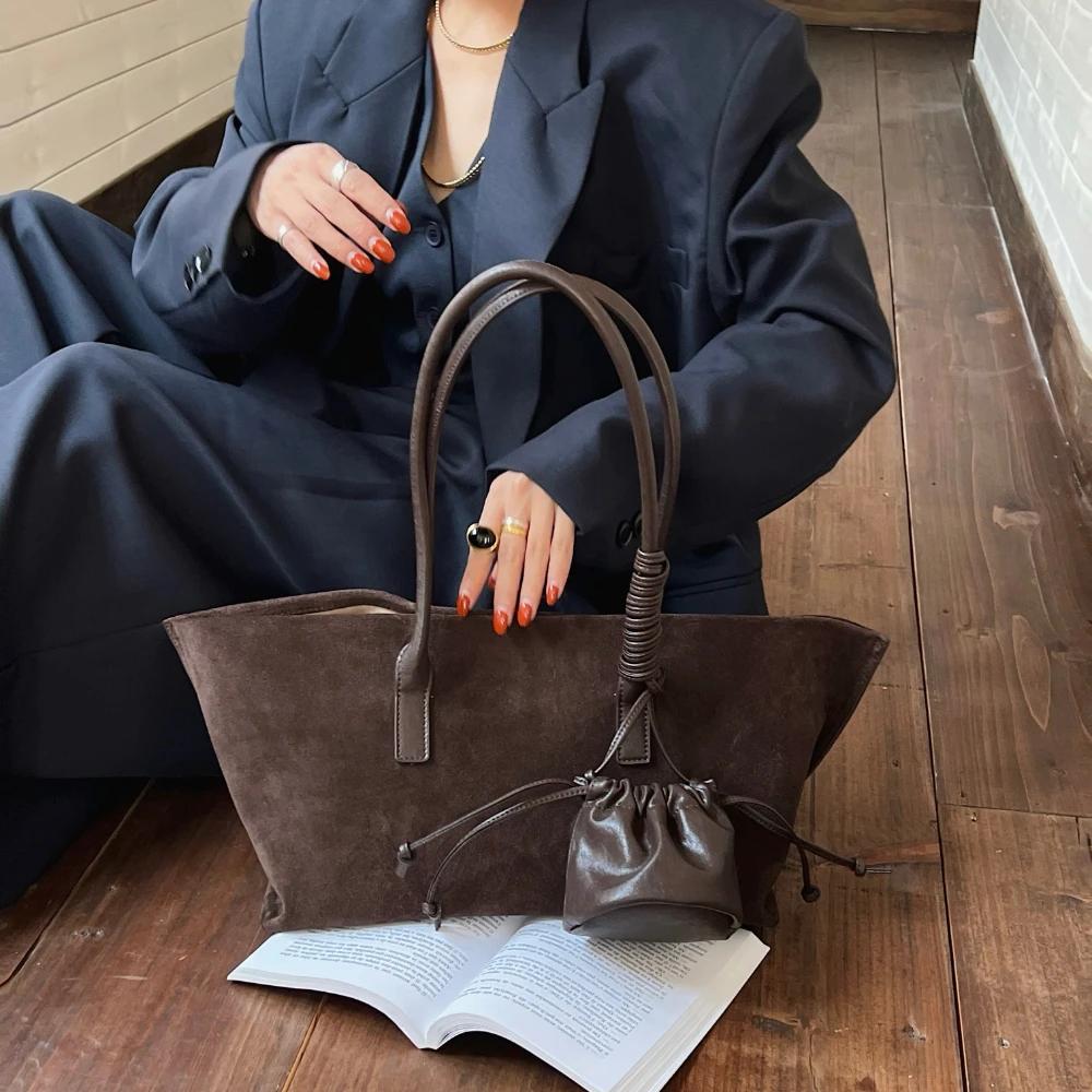 Motingsome sac fourre-tout en daim surdimensionné femmes sac à main à bandoulière et sacs à main Des