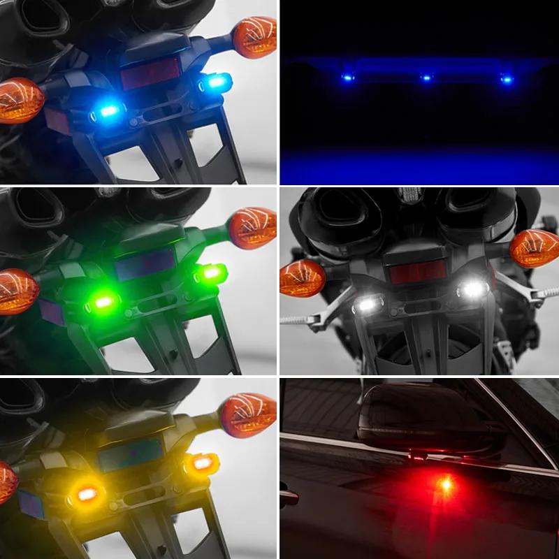 Lumière stroboscopique universelle pour moto USB voiture lampe d'avertissement LED Anti-Collision vé